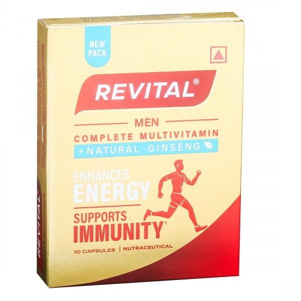 Revital Men Complete Multivitamin with Natural Ginseng 10 Capsules