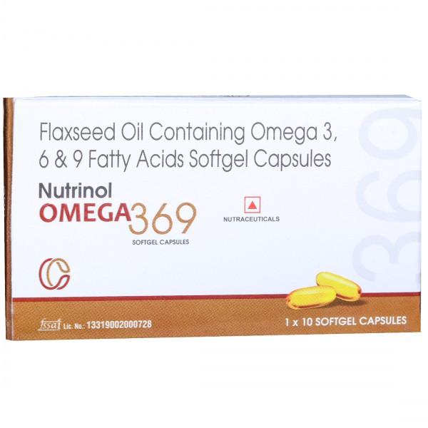 Nutrinol Omega 369 10 Softgel Capsules