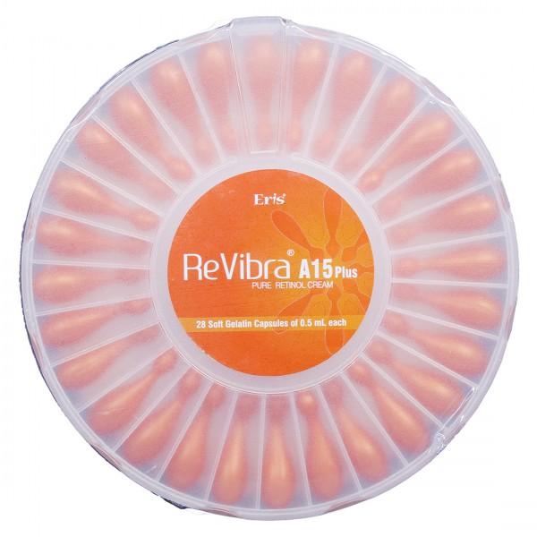 Revibra A15 Plus Pure Retinol Cream 0.5 ml x 28 Soft Gelatin Capsules