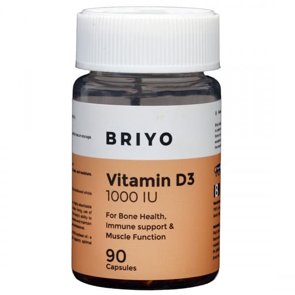 Briyo Vitamin D3 1000 IU 90 Capsules