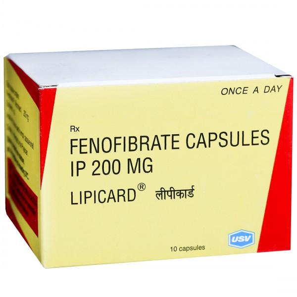 Lipicard 200 mg Capsule (10 Cap)