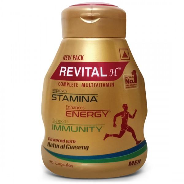 Revital H Complete Multivitamin for Men with Natural Ginseng 30 Capsules