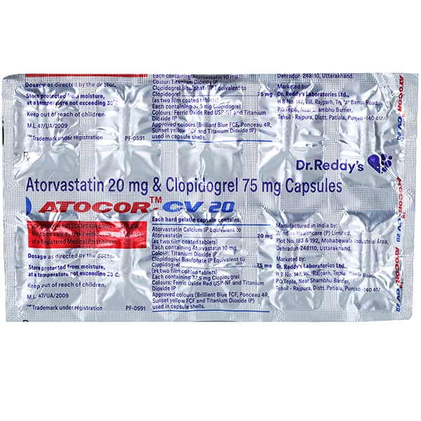 Atocor CV 20 mg Capsule (10 Cap)