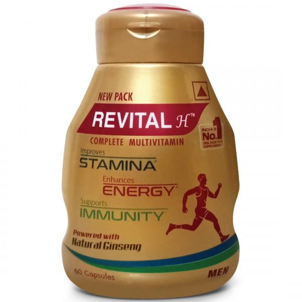Revital H Complete Multivitamin for Men with Natural Ginseng 60 Capsules