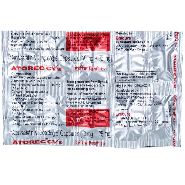 Atorec CV 10 mg Capsule (10 Cap)