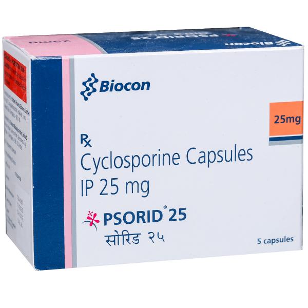 Psorid 25 mg Capsule (5 Cap)