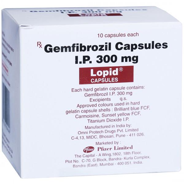 Lopid 300 mg Capsule (10 Cap)