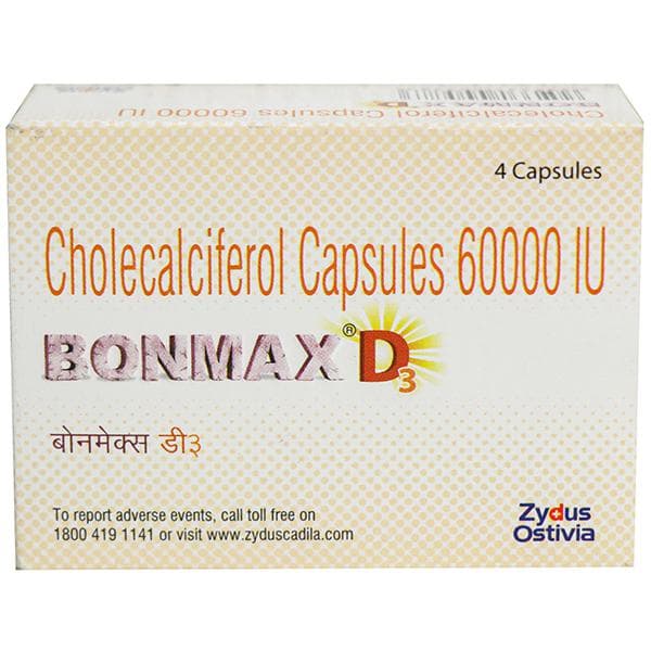 Bonmax D3 60000 IU Capsule (4 Cap)