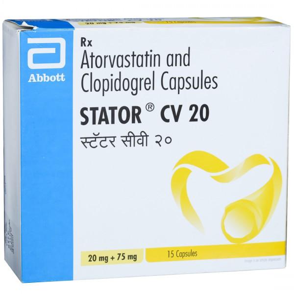Stator CV 20mg/75 mg Capsule (15 Cap)