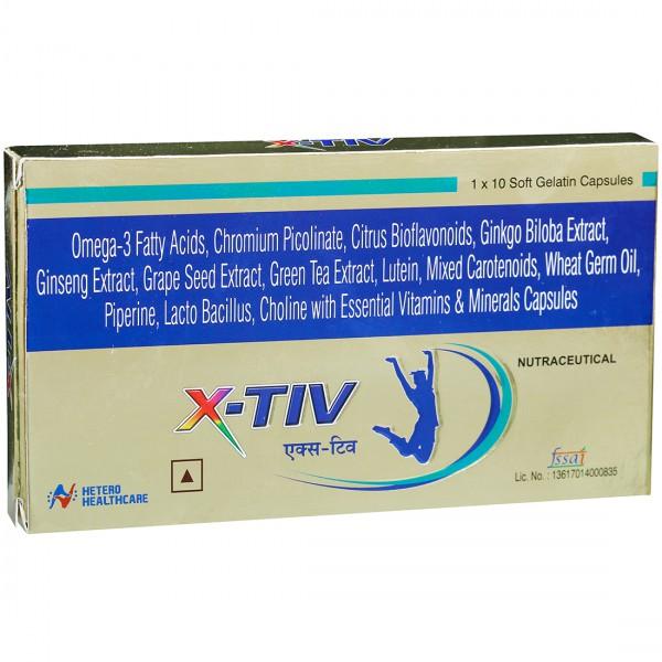 X Tiv 10 Soft Gelatin Capsules
