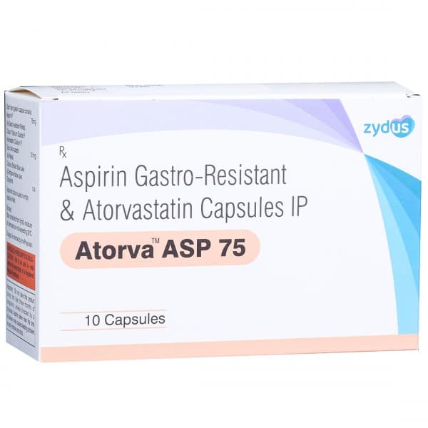 Atorva Asp 75 mg Capsule (10 Cap)
