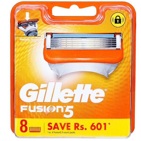 Gillette Fusion 5 Cartridges (Save Rs. 601) Pack Of 8