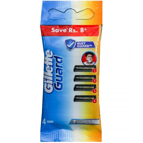 Gillette Guard Cartridges (Save Rs. 8) Pack Of 4