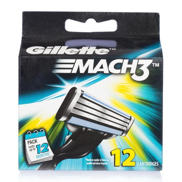 Gillette Mach 3 Cartridges (Free 3 Cartridges) Pack Of 9