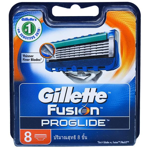 Gillette Fusion Proglide Shaving Cartridges Pack Of 8