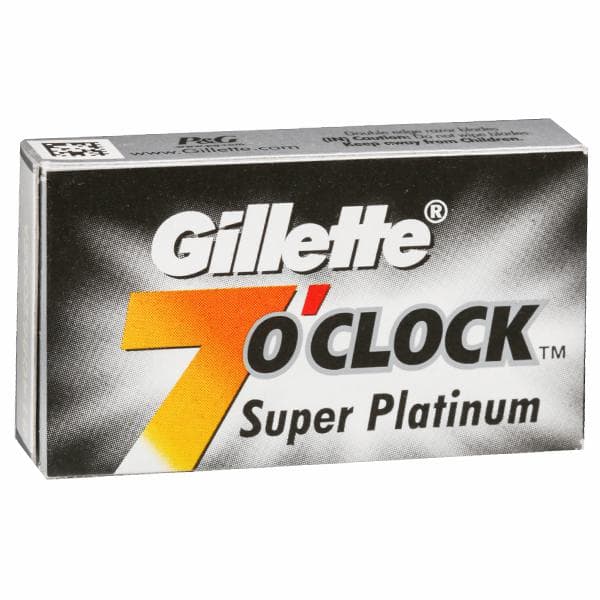 Gillette (7) O Clock Super Platinum Blades Pack Of 10