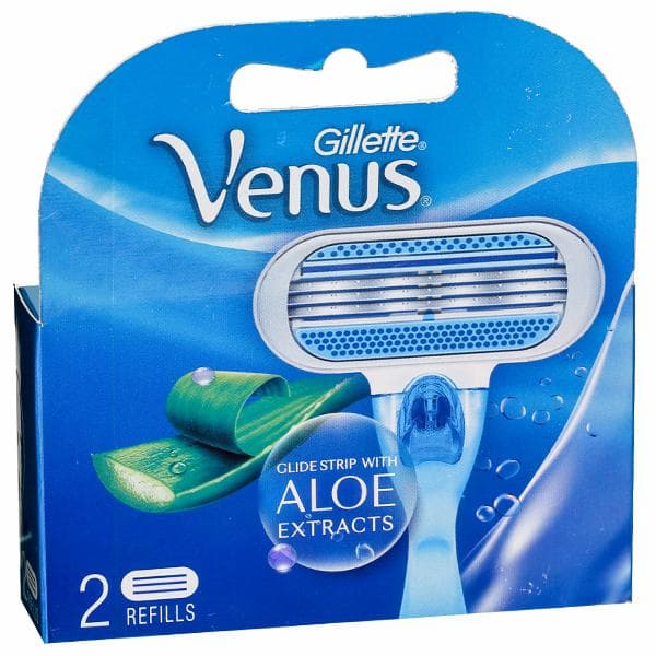 Gillette Venus Glide Strip With Aloe Extracts Cartridges Pack Of 2
