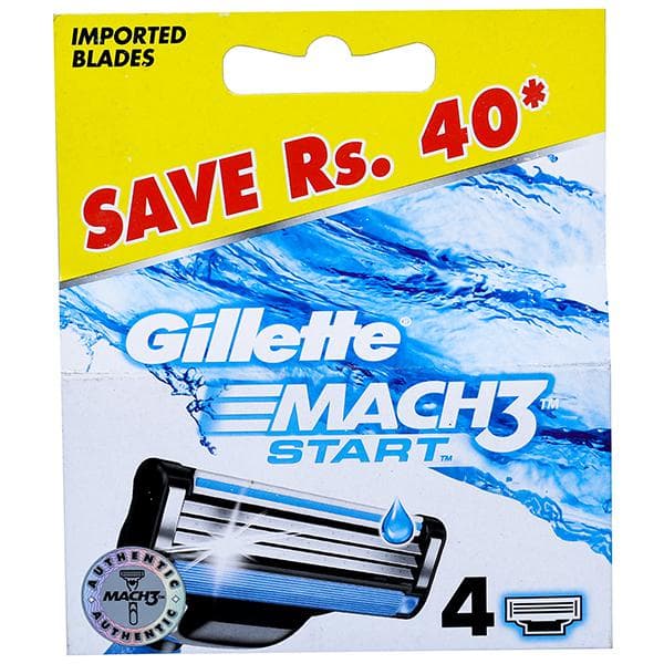 Gillette Mach 3 Start Cartridges (Save Rs. 40) Pack Of 4