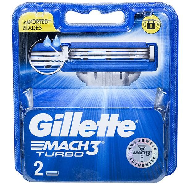 Gillette Mach 3 Turbo Cartridges Pack Of 2