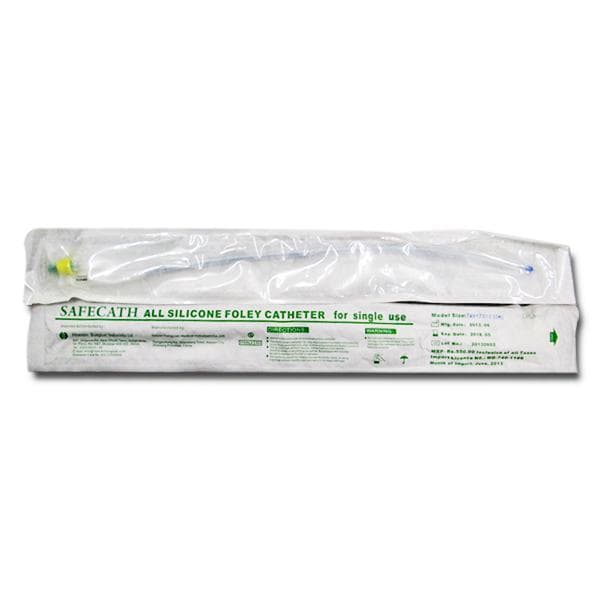 Safecath All Silicone Foley Catheter 20 FR 30 ml