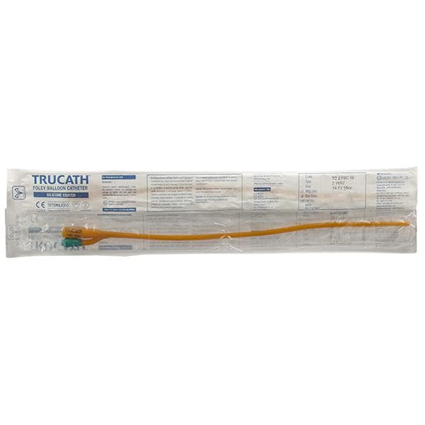Trucath Foley Balloon Catheter (Sutures India) 2 Way FR - 14 (15 cc)