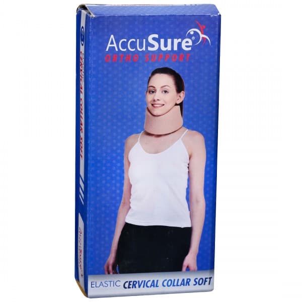 AccuSure Ortho Support Elastic Cervical Collar Soft L