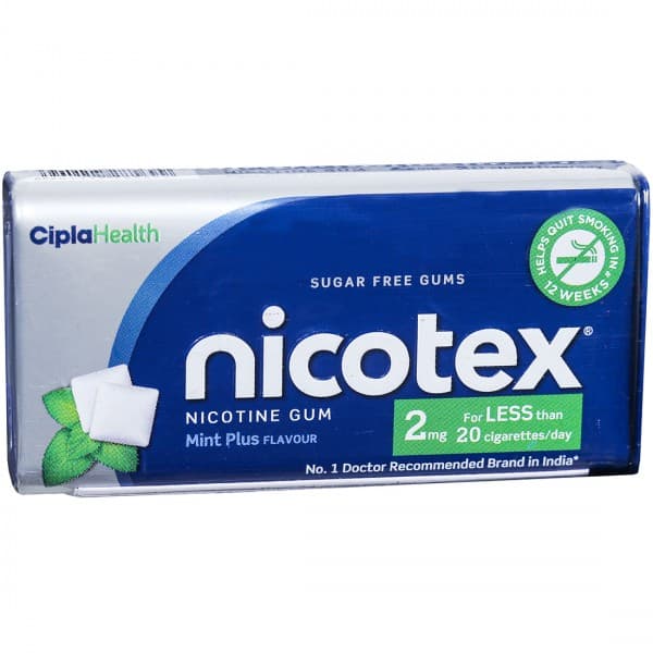 Nicotex 2 mg Mint Plus Flavour Sugar Free 30 Gums