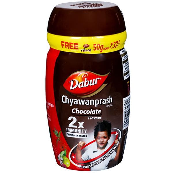 Dabur Chyawanprash Chocolate Flavour Jar 2X Immunity (Free Dabur Honey 50 g) 450 g