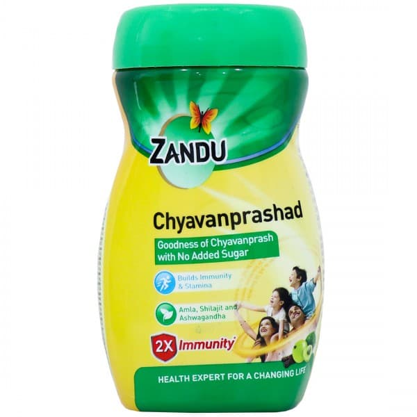 Zandu Chyavanprashad No Added Sugar Jar 2X Immunity 450 g