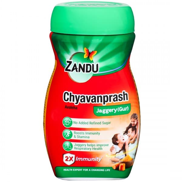 Zandu Chyavanprash Avaleha Jaggery No Added Refined Sugar Jar 2X Immunity 450 g