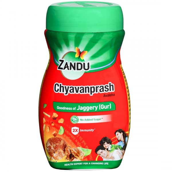 Zandu Chyavanprash Avaleha Goodness of Jaggery No Added Sugar Jar 2X Immunity 900 g