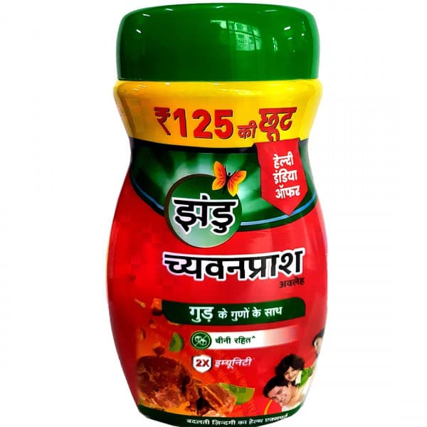 Zandu Chyavanprash Avaleha Goodness of Jaggery No Added Sugar Jar 2X Immunity (Rs. 125 Off) 900 g