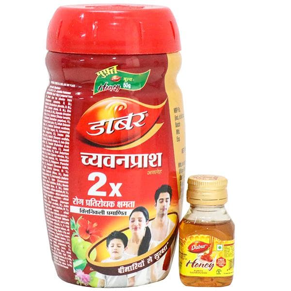 Dabur Chyawanprash Jar 2X Immunity (Free Dabur Honey 50 g) 1 kg