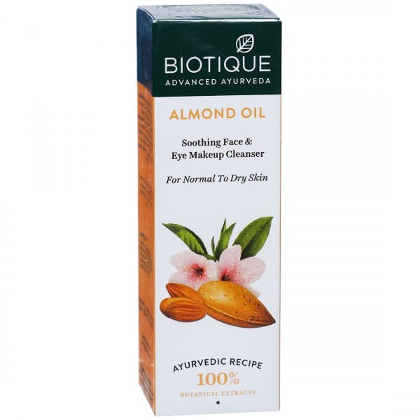 Biotique Almond Oil Soothing Face & Eye Makeup Cleanser 120 ml