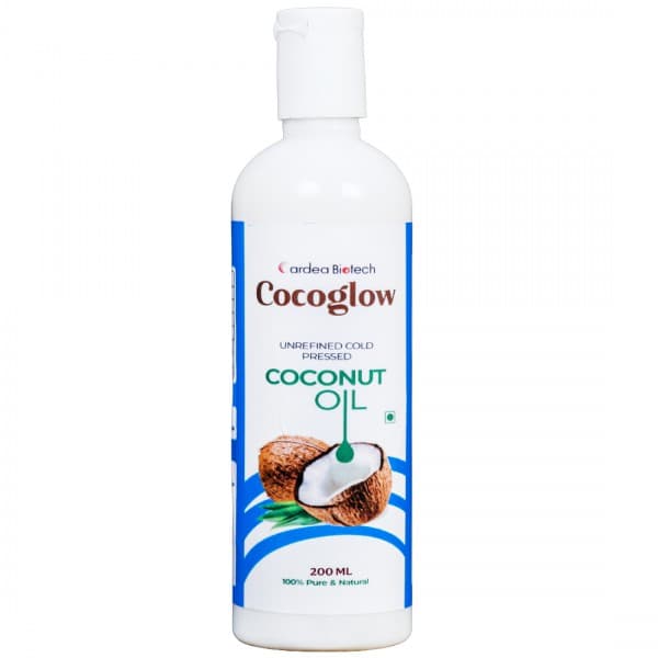Cocoglow Unrefined Cold Pressed Coconut Oil 200 ml