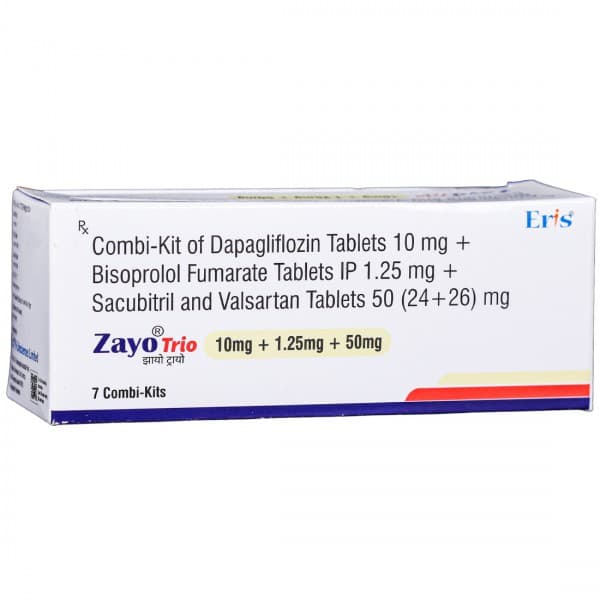 Zayo Trio 10mg + 1.25mg + 50mg Combi Kit (4 Tab)