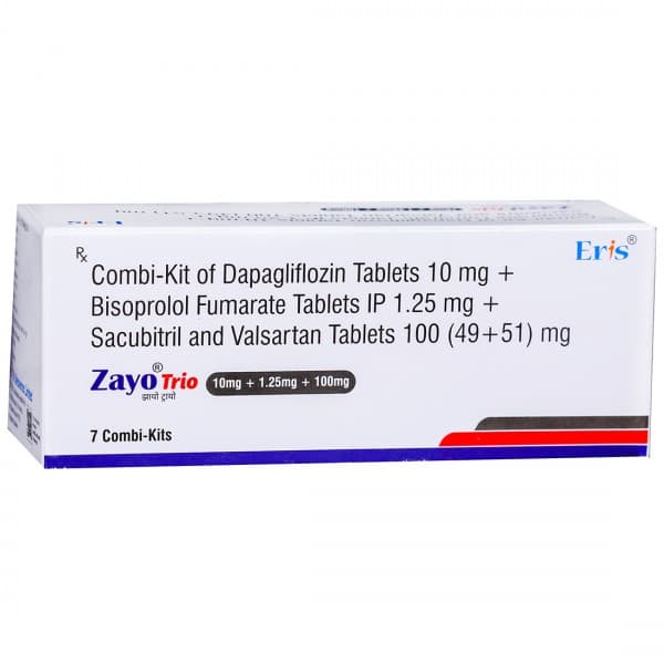 Zayo Trio 10mg + 1.25mg + 100mg Combi Kit (4 Tab)