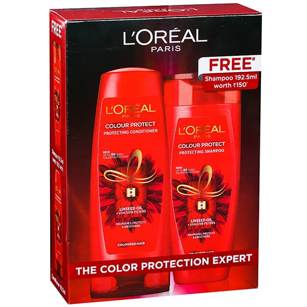 Loreal Paris The Color Protection Expert (Buy Conditioner 192.5 ml Get Shampoo 192.5 ml Free) (192.5 ml + 192.5 ml)