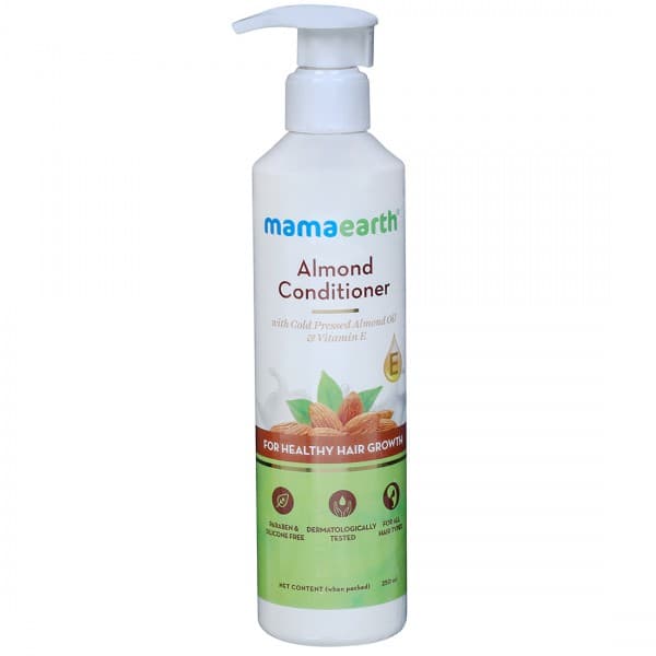 Mamaearth Almond Conditioner with Cold Pressed Almond Oil & Vitamin E for Healthy Hair Growth 250 ml