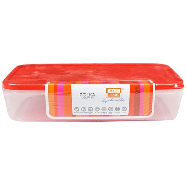 All Time Polka Container (502) Red 1500 ml
