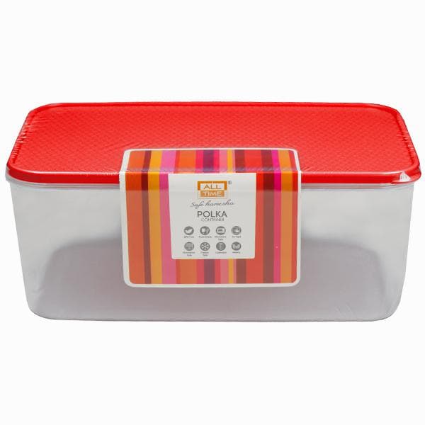 All Time Polka Container (513) Red 4500 ml