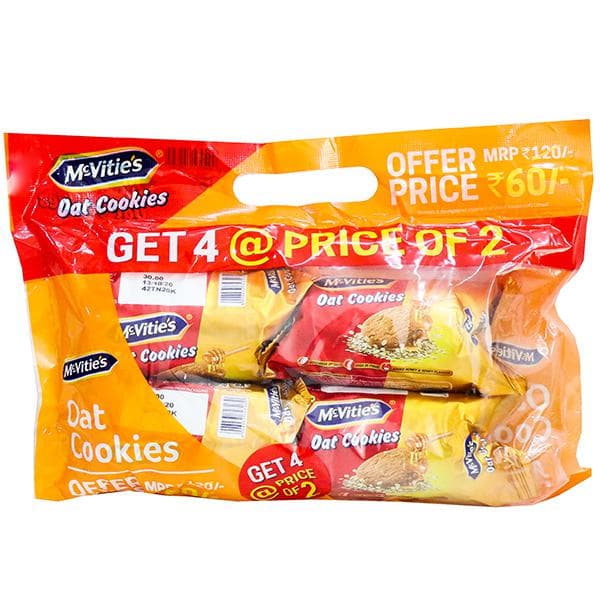 McVities Oat Cookies 4 x 75 g