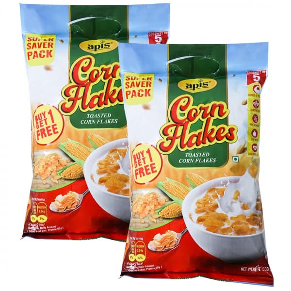 Apis Corn Flakes (Buy 1 Get 1 Free) 2 x 500 g