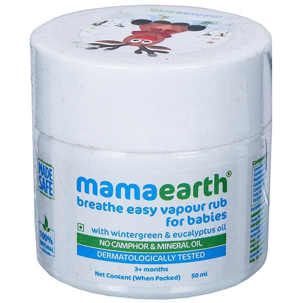 Mamaearth Breathe Easy Vapour Rub for Babies 3+ Months 50 ml