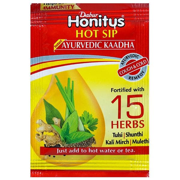 Dabur Honitus Hot Sip Ayurvedic Kaadha Granules 4 g