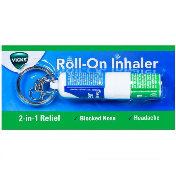 Vicks 2 in 1 Relief Roll On Inhaler (0.5 ml + 1.0 ml)