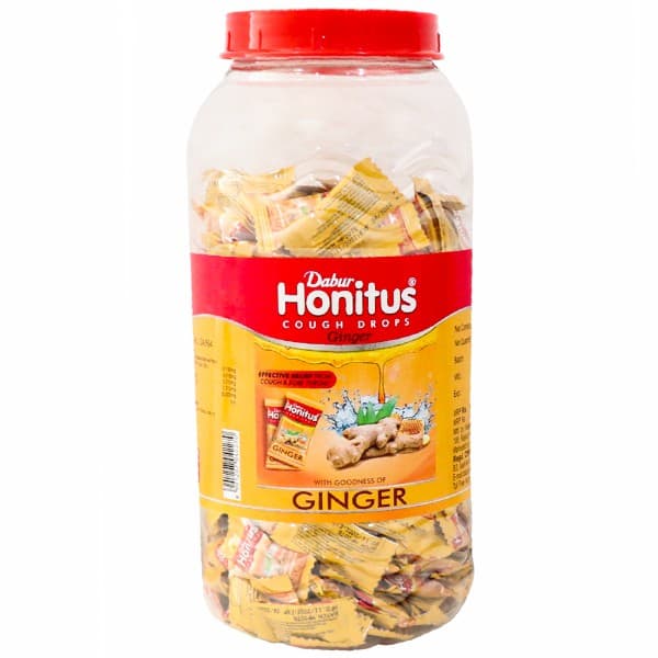 Dabur Honitus Cough Drops Ginger Jar 300 x 2.5g