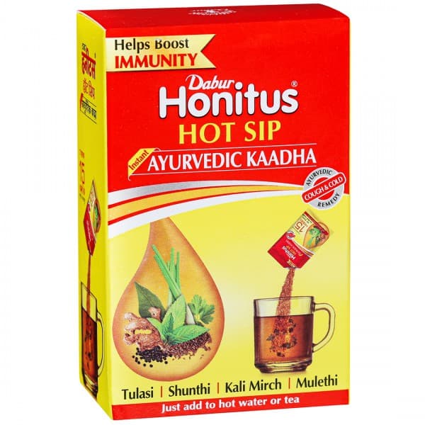 Dabur Honitus Hot Sip Ayurvedic Kaadha Granules 7 x 4 g
