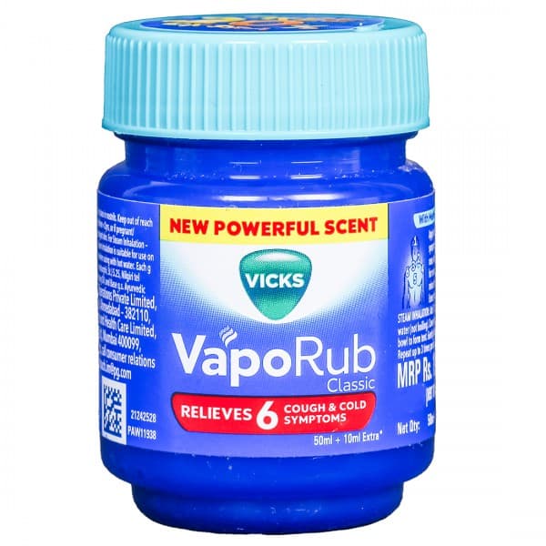 Vicks VapoRub Classic (Free 20% Extra) 50 ml
