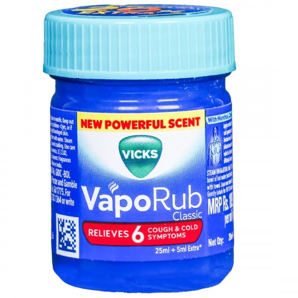 Vicks VapoRub Classic (Free 20% Extra) 25 ml